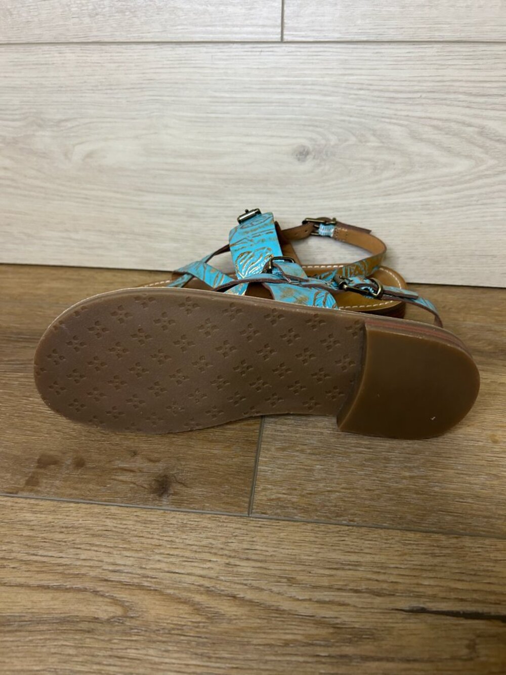 Patricia Nash Fidella Turquoise Sandals 7 - Picture 3 of 4